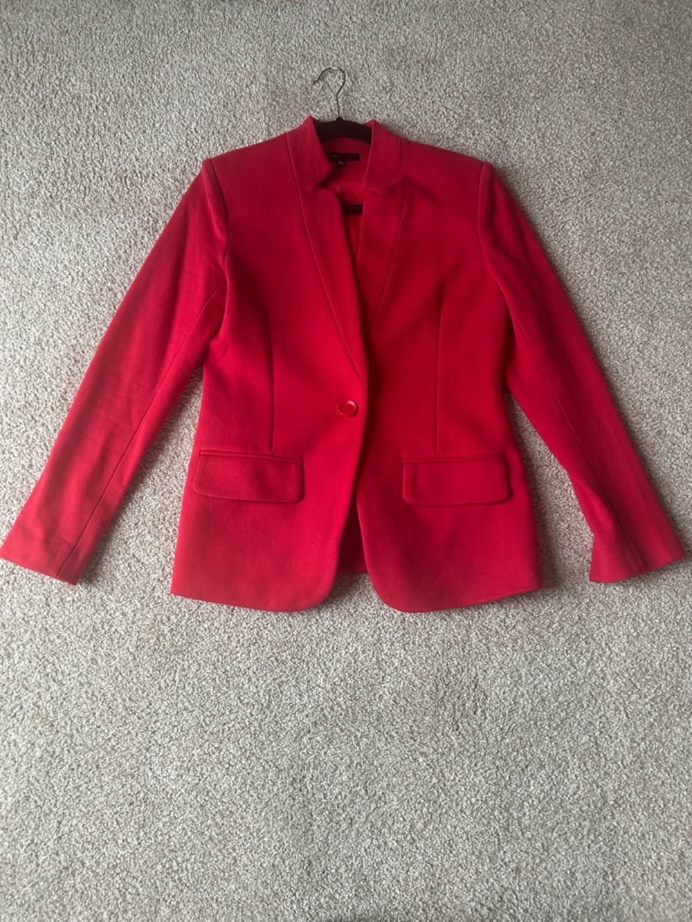 Gibson Red notch neck one button  Tailored Blazer Jacket
